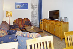 Wohnzimmer der großen Ferienwohnung