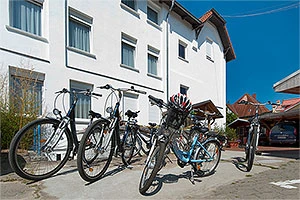 Fahrradverleih am Hotel Heiderose
